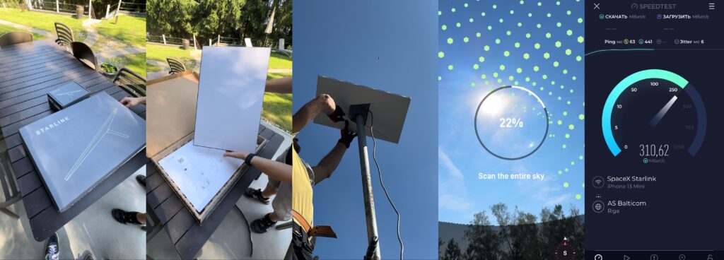 Starlink internets Latvijā
